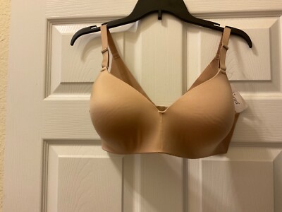 NWT Soma Bra Vanishing Back Wireless Women s Size 38C Soft Tan NEW 