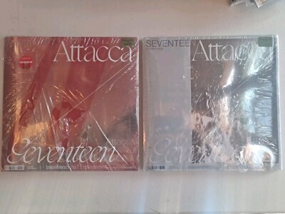 (2) SEVENTEEN 9th Mini Albums ATTACCA  Red and silver versions.  NEW - OTHER