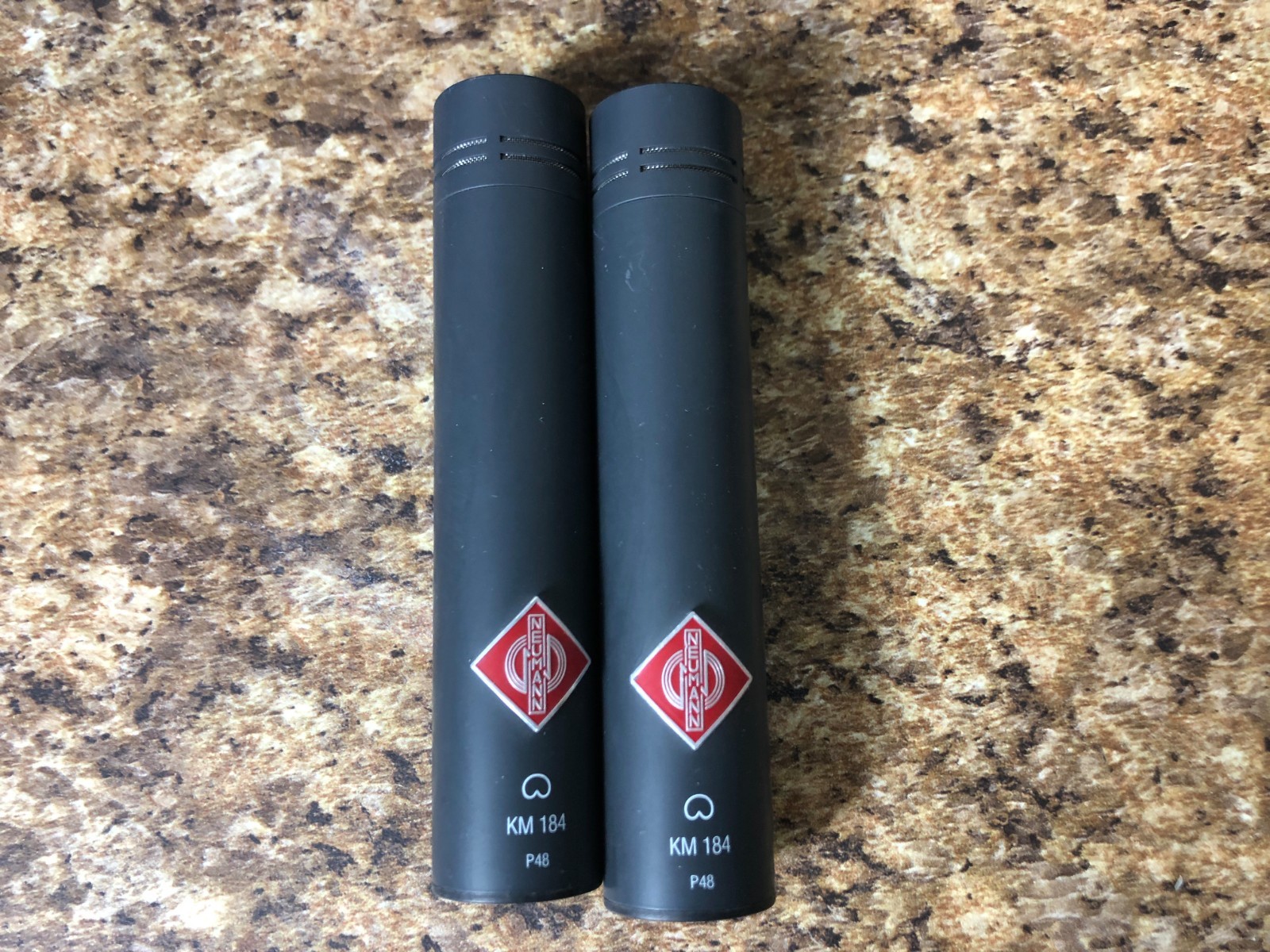 Pair of Neumann KM184 Condenser Professional Microphones Matte finish