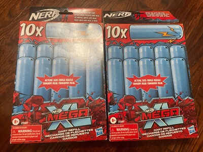 NERF Mega XL 10 Darts Refills for Mega XL Blasters whistles bullets New Total 19