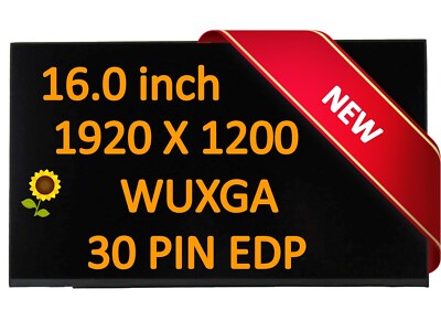 New 16'' FHD WUXGA laptop LED LCD Screen Panel Non Touch for DELL 02W1N2 2W1N2