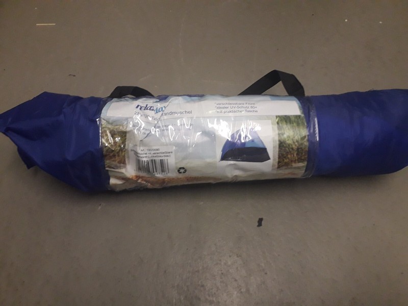 Strandmuschel Pop-Up Sonnenschutz Uv80+, Ein Mal Genutzt