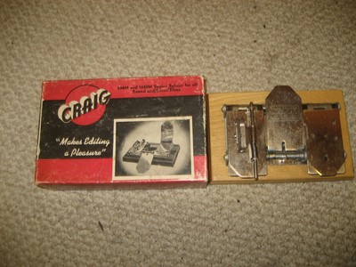 VINTAGE CRAIG 8MM/16MM SENIOR SPLICER WITH BOX/GOOD CONDITION