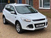 2015 65 Ford Kuga 2.0TDCi 150 Zetec White Ulez Alloys AC FSH 1 Owner Warranty