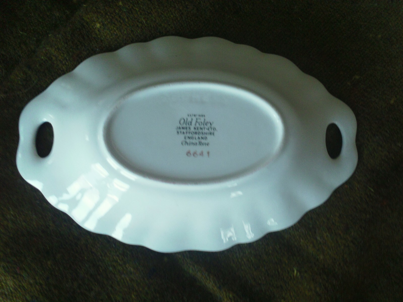 Vintage James Kent Old Foley Chinatone Oval Candy/Nut Tray China Tone 7