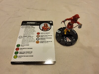 MARVEL FANTASTIC FOUR HEROCLIX: #014 THUNDRA  w/ CHARACTER CARD