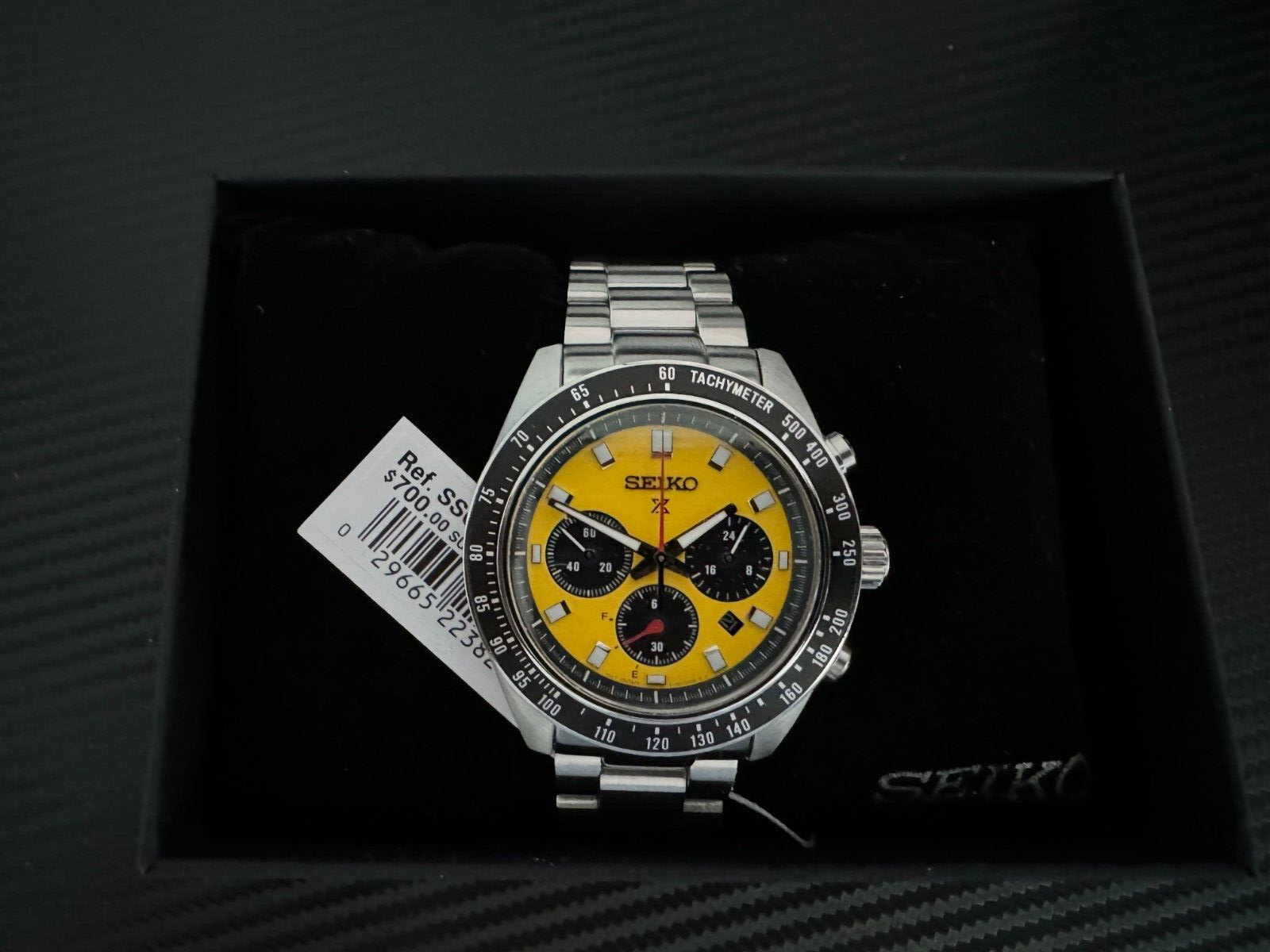 SEIKO PROSPEX Speedtimer Solar Chronograph Bright yellow