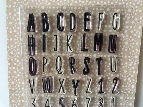 Hero Arts Cut Thin Die “ Alphabet- Numbers - Alpha Tabs “Poly Clear Stamps DC136