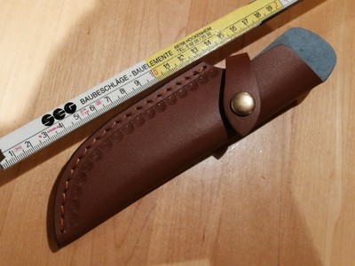 Lederscheide für feststehendes Messer - braun - neu