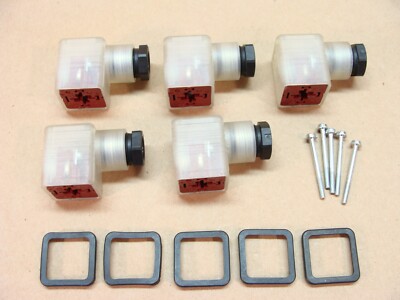 NEW lot of 5 HIRSCHMANN 12-B-GDM DIN connector 24 VDC MOV MANY AVAILABLE
