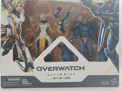 HASBRO OVERWATCH ULTIMATES 6'' PREMIUM ACTION FIGURES - MERCY ANGE & PHARAH!