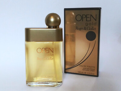 Roger & Gallet OPEN GOLD EDT 100 ml / 3.3 fl oz Spray, 2013 batch, in OPEN BOX
