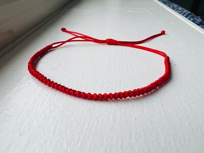 Lucky Red String Bracelets Men Women Handmade Braided Bracelet. Adjustable