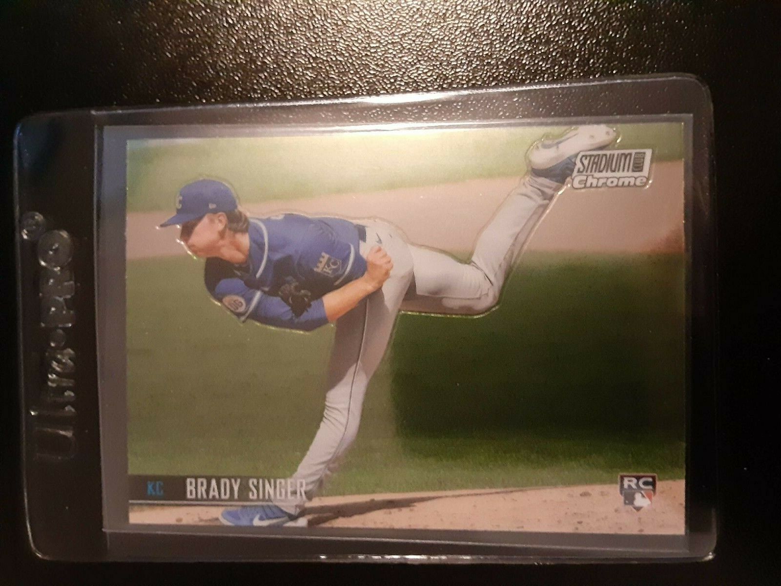 2021 Topps Stadium Club Chrome Rookie Card RC #216 - Brady Singer - Royals. rookie card picture