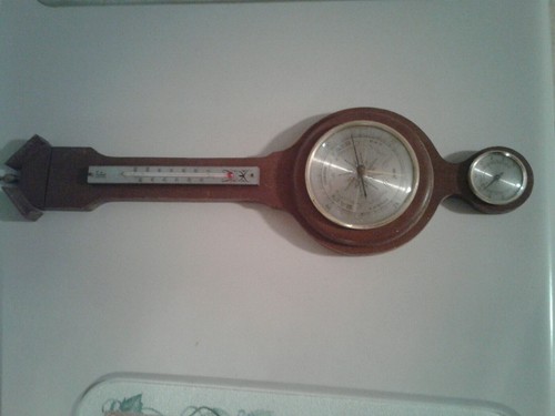 Vintage Jason Empires Wooden Wall Thermometer Barometer Humitdity Weather