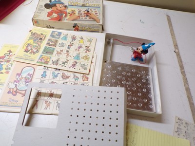 Old Walt Disney Mickey Mouse Light & Learn Game