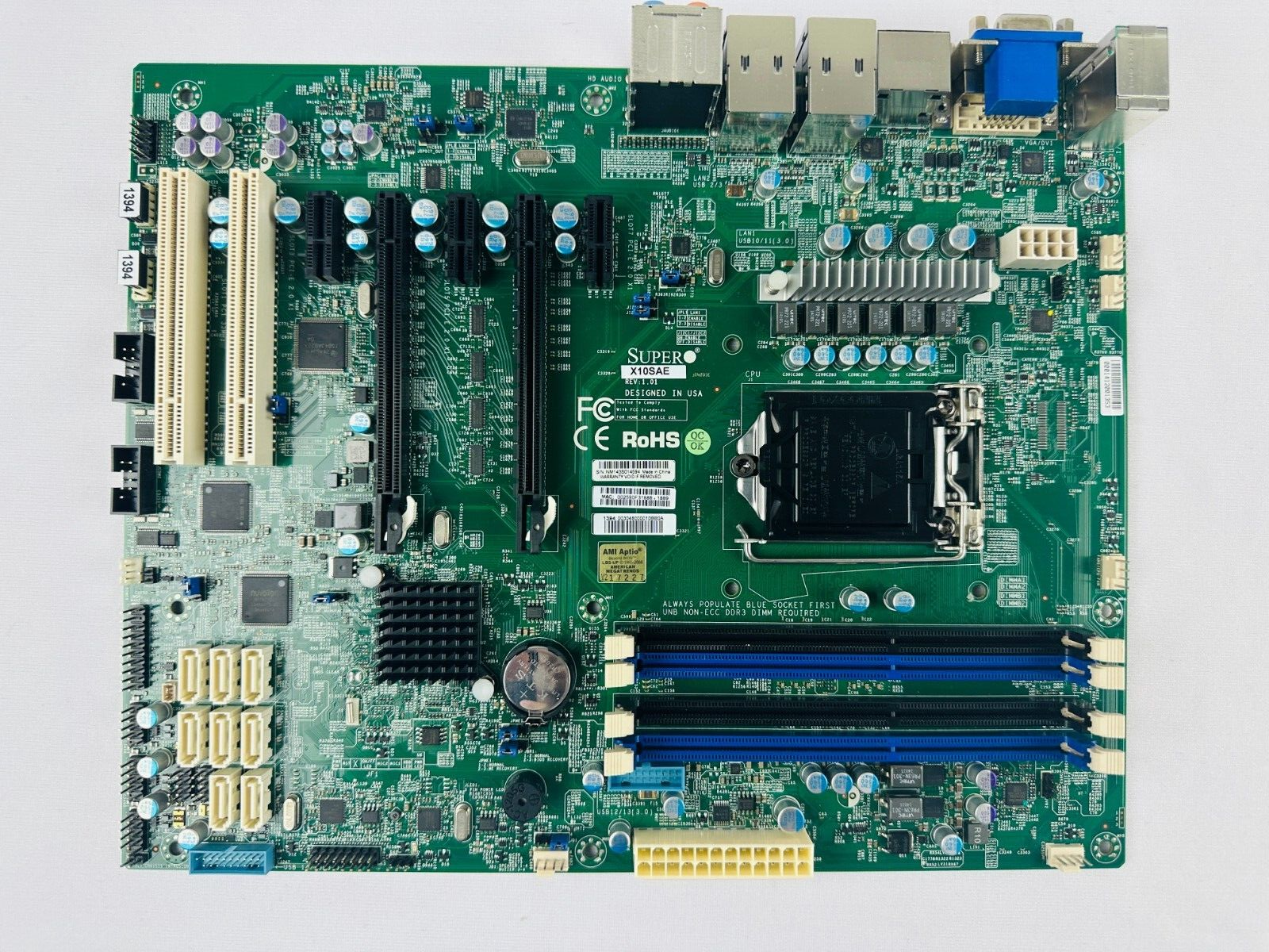 Supermicro マザーボード MBD-X10SAE-B LGA1150 E3-1200 C226 DDR3 PCI Express 3.0 SATA III ATX ブラウンボックス