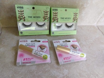 KISS Lash Couture The Muses Collection LMSO3 Faux Silk Lashes & KISS Adhesive.