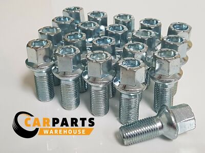 Fits Seat Alloy Wheel Bolts (M14 X 1.5) 27MM R13 Radius 17mm Hex OE Spec X 20