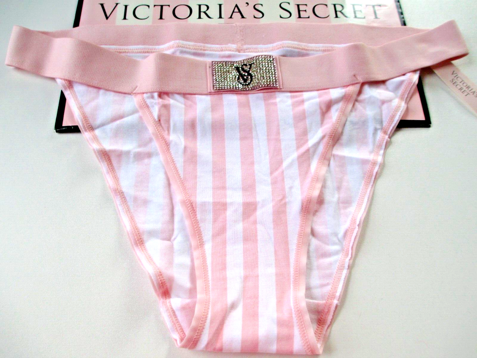 VICTORIA'S SECRET Cotton Tanga String Bikini Panty Pink