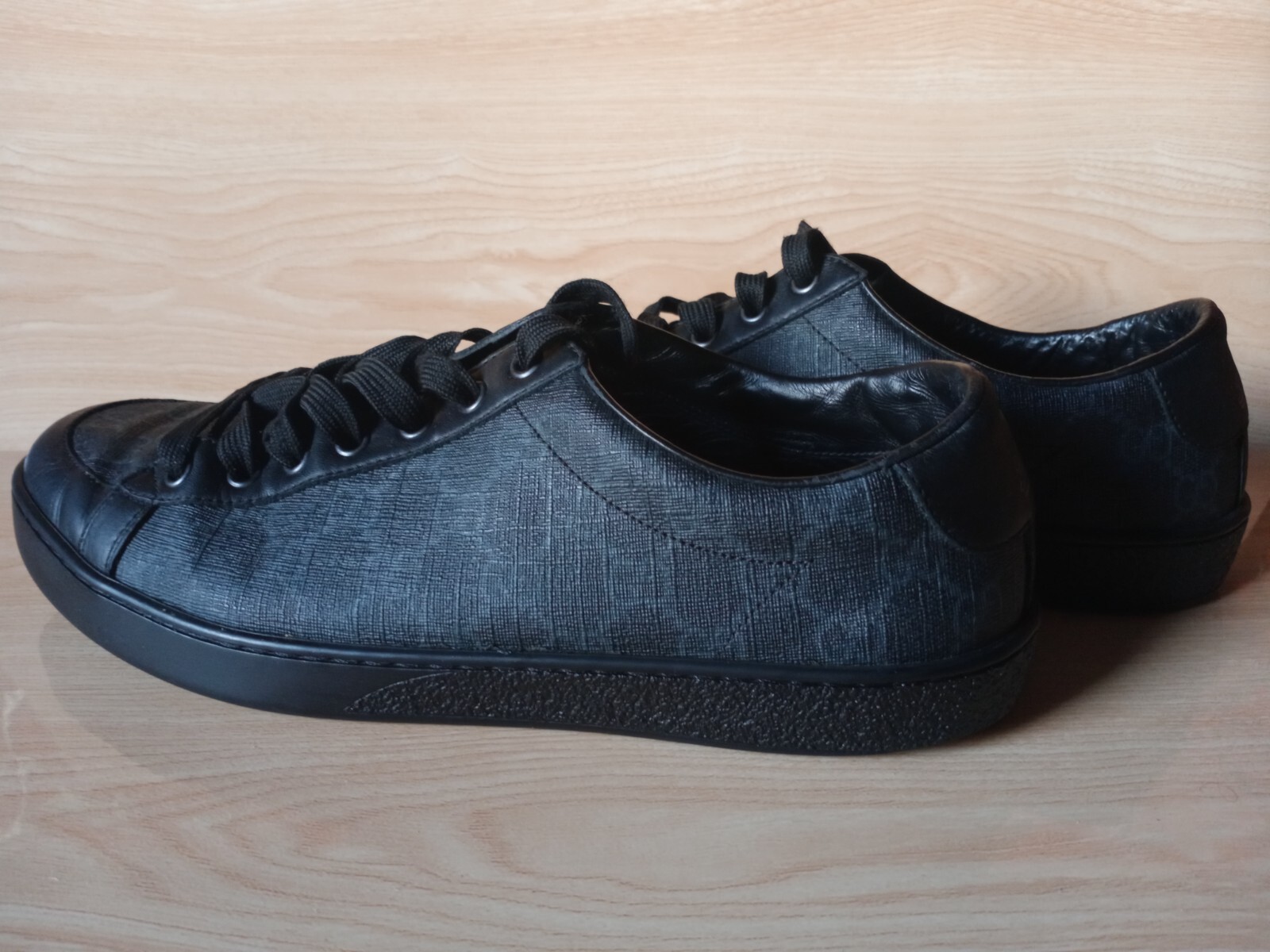 スニーカー Gucci Black Canvas Sneakers NEW GUCCI x ADIDAS ZX 8000 'BLACK GG MONOGRAM