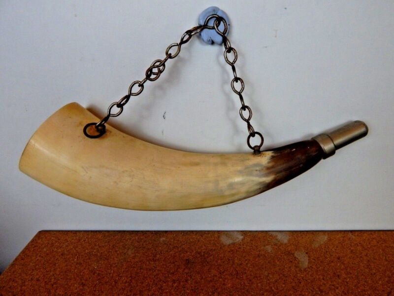 Antique French Hunting Horn Modele Elkin Depose , Loud 25 Cms 