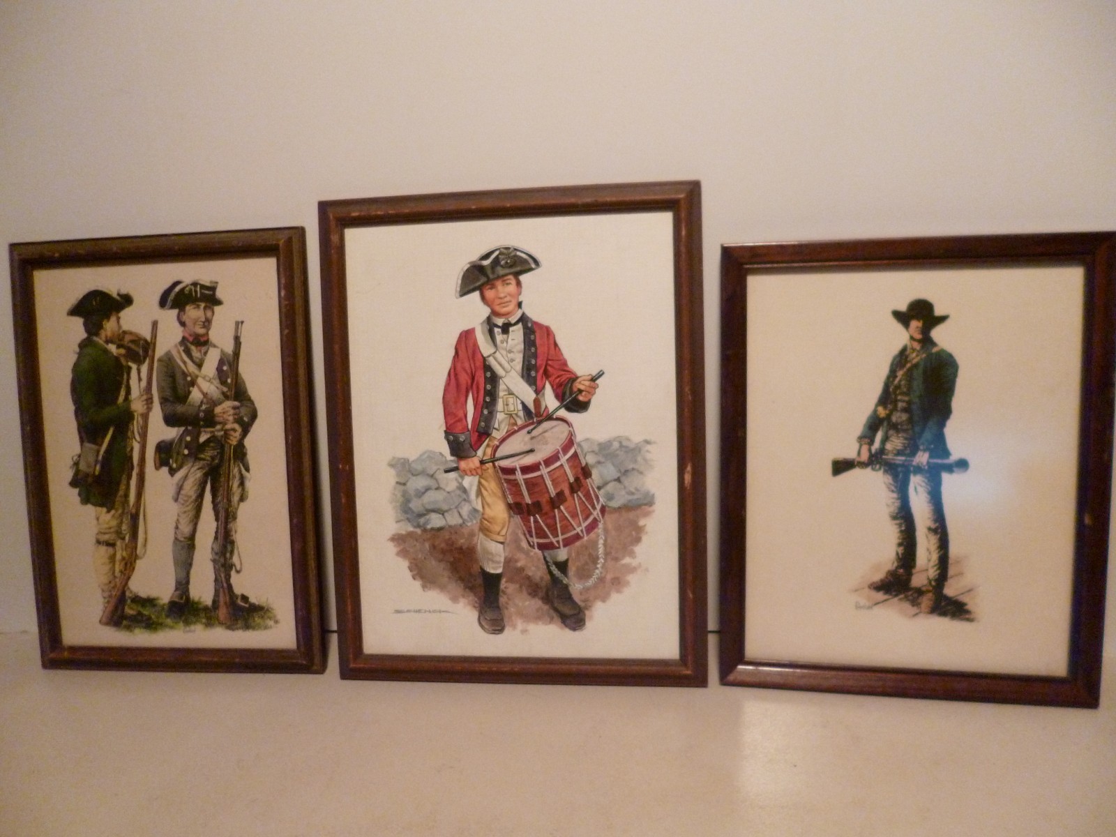 VINTAGE FRAMED PRINT by COPELAND 25th CONTINENTAL INFANTRY REGIMENT 1776