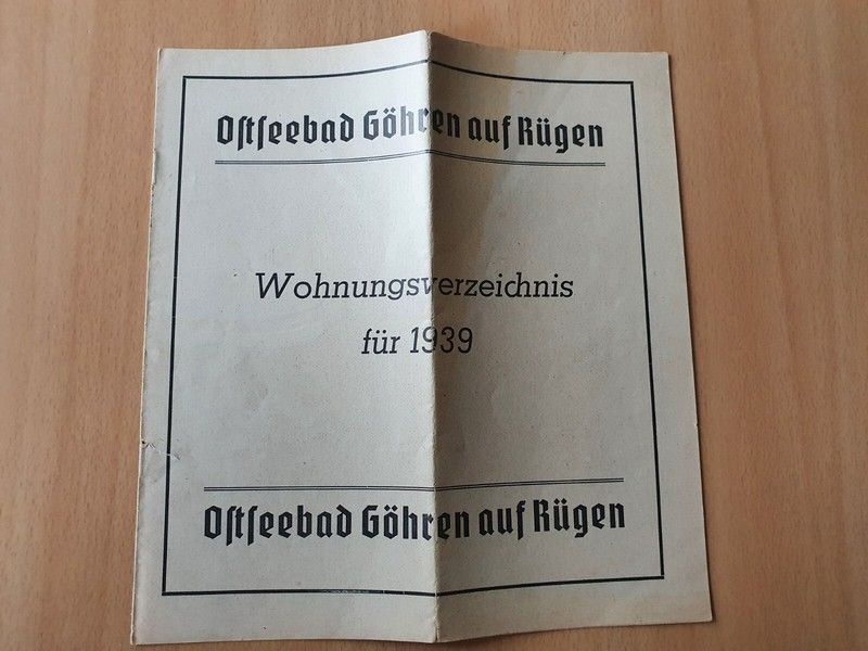 Ostseebad GÃ¶Hren Auf RÃ¼Gen 1939 Wohnungsverzeichnis Hotels Fremdenheime