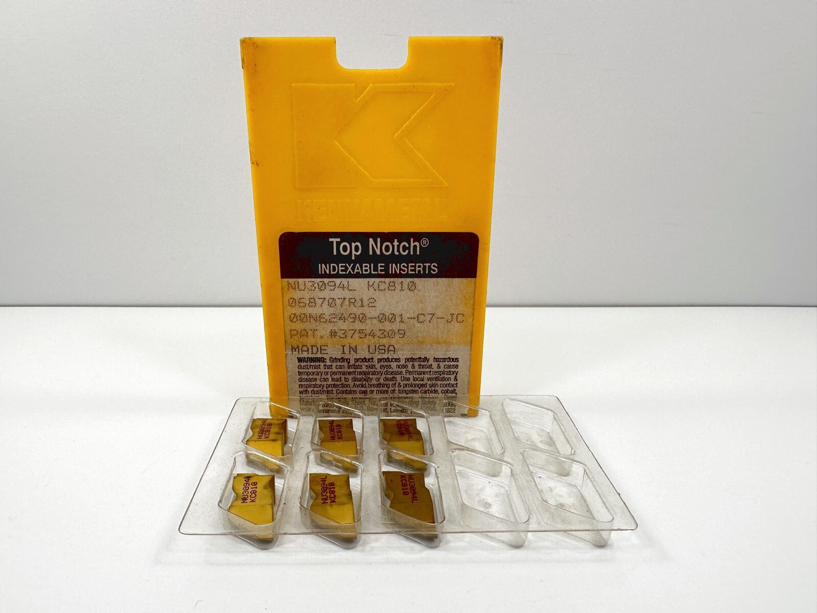 KENNAMETAL NU3094L New Carbide Inserts Grade KC810 6pcs | eBay