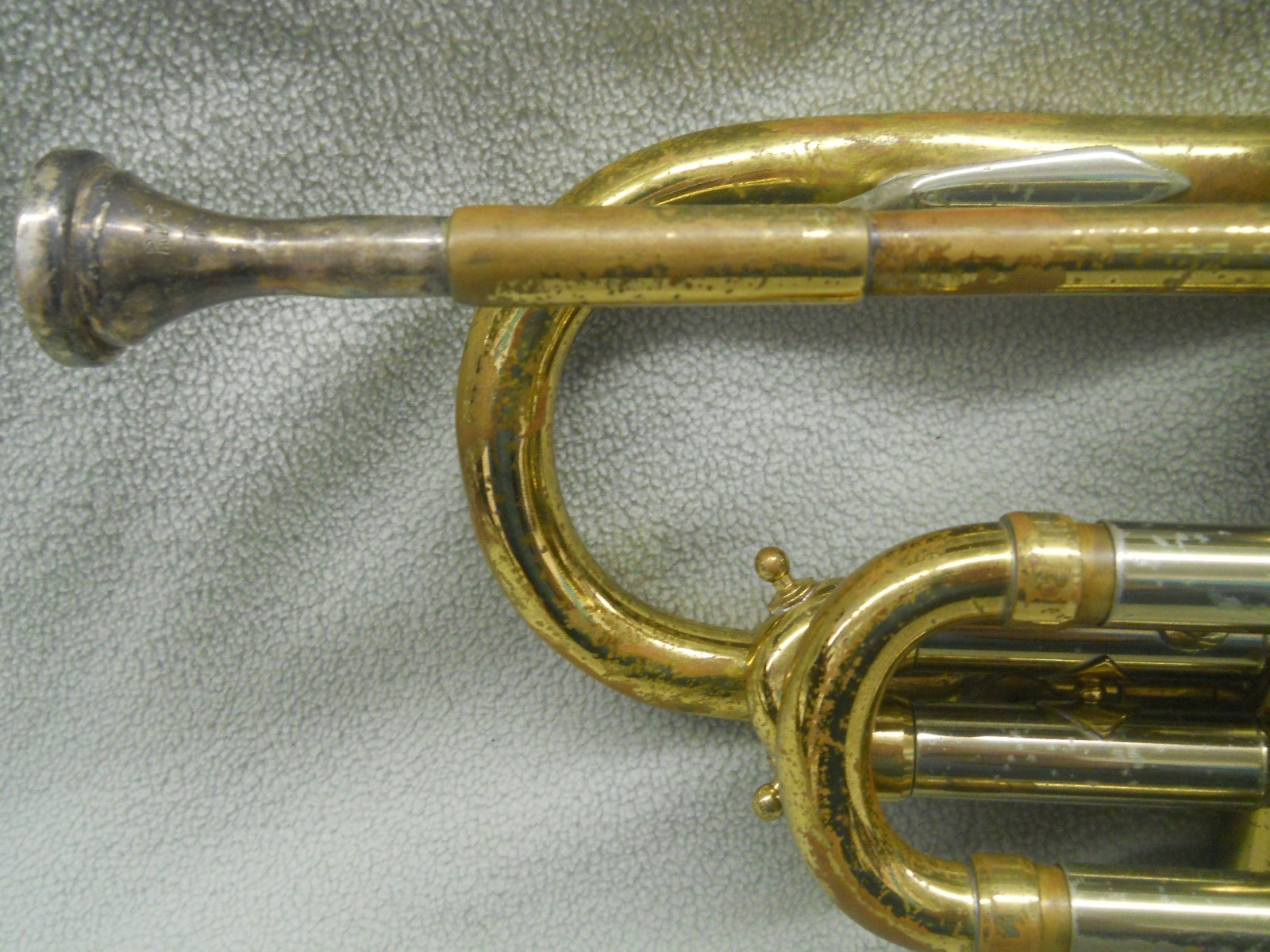 Vintage Cornet REYNOLDS MEDALIST Made in USA w/case Brass Band Jazz Instrument
