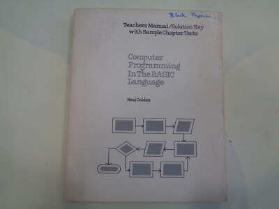 Computer Programming in the BASIC Language 1975 Teacher s Manual Vintage