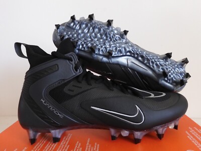 NIKE ALPHA HUARACHE 8 ELITE LAX ''LACROSSE'' BLACK-SMOKE GREY SZ 7.5 [CW4440-011]