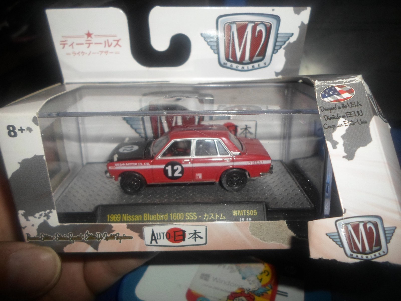 M2 Machines Auto Japan 1969 Nissan Bluebird 1600 SSS Red