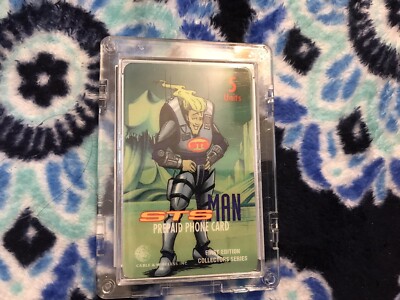 STS MAN 1st Issue Phonecard Mint STS MANS Strategic  Telecom Systems 