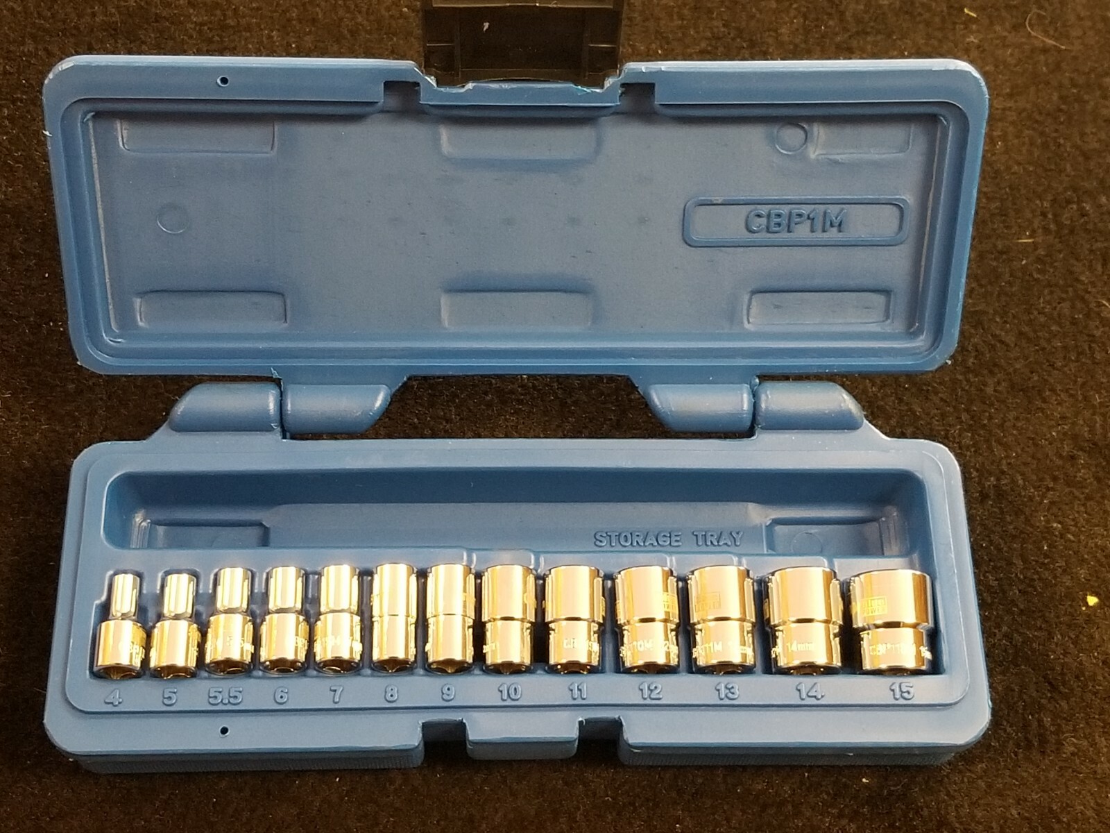 Cornwell Tools Cbp1m 1/4” Drive 13piece Bluepower® Metric Socket Set