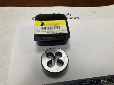Intestate 315-1250, 3/8''-24 UNF, HSS, Round Adjustable Die, 1-1/2'' OD, RH