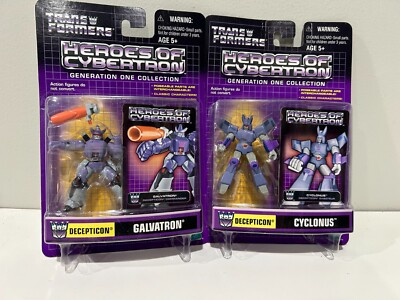 Transformers PVC Heroes of Cybertron lot of two Galvatron & Cyclonus