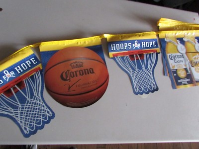 NEW Corona Extra Light Hoops For Hope Basketball NBA Beer String Banner Bar 