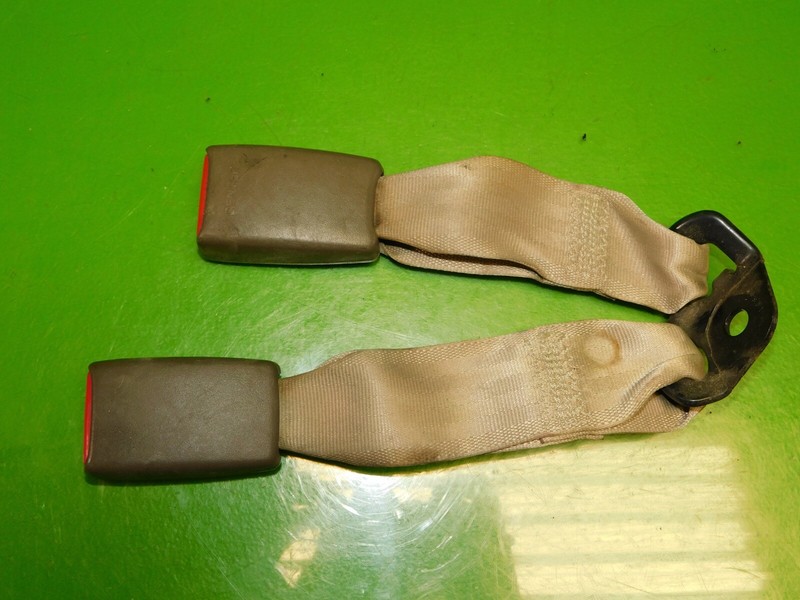 98-01 Accord OEM rear back center side seat belt buckle latch catch release tan