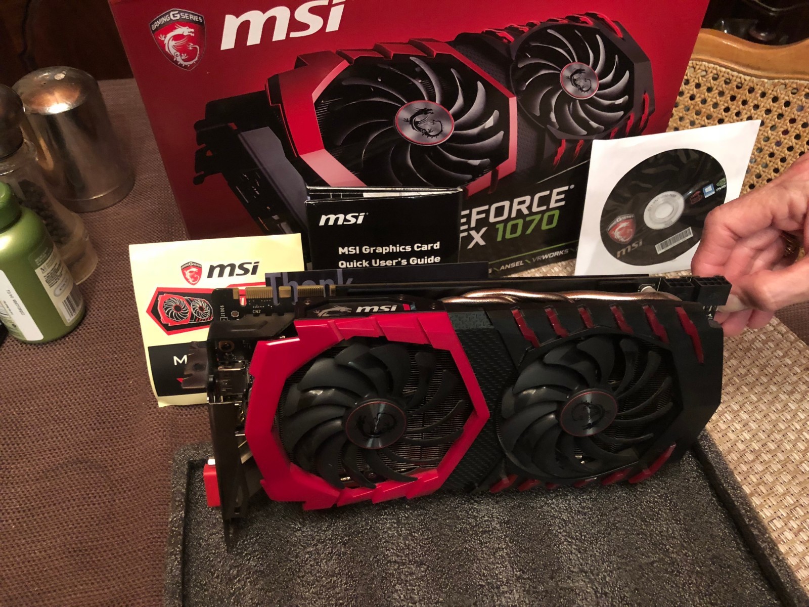 [Perfect Condition] MSI NVIDIA GeForce GTX 1070 Gaming X HDMI 8GB