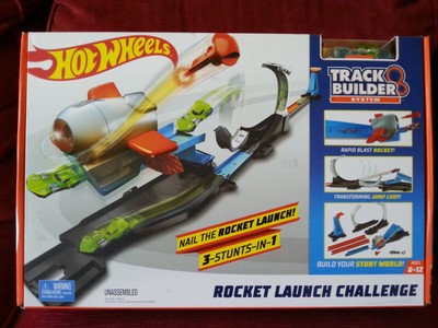 Hot Wheels Track Builder System Nail the Rocket Launch Set Playset W/ Vehicle