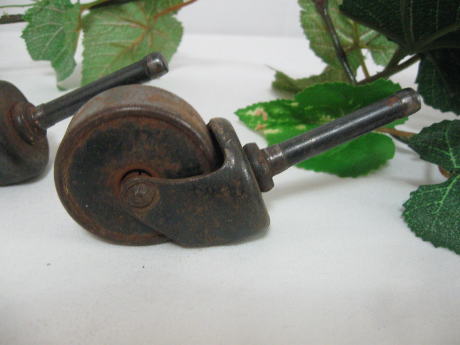 Two Antique Metal Wheels 1.5