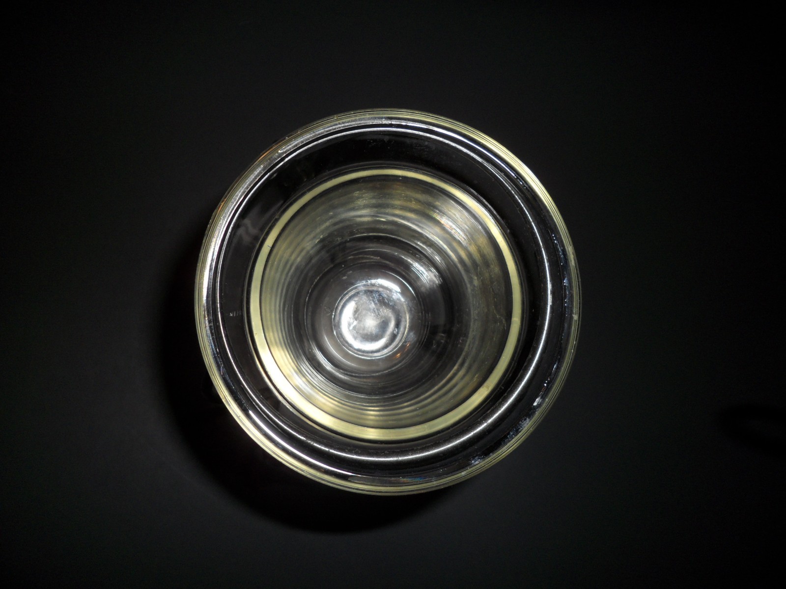 Antique Brass and Glass Votive Holder