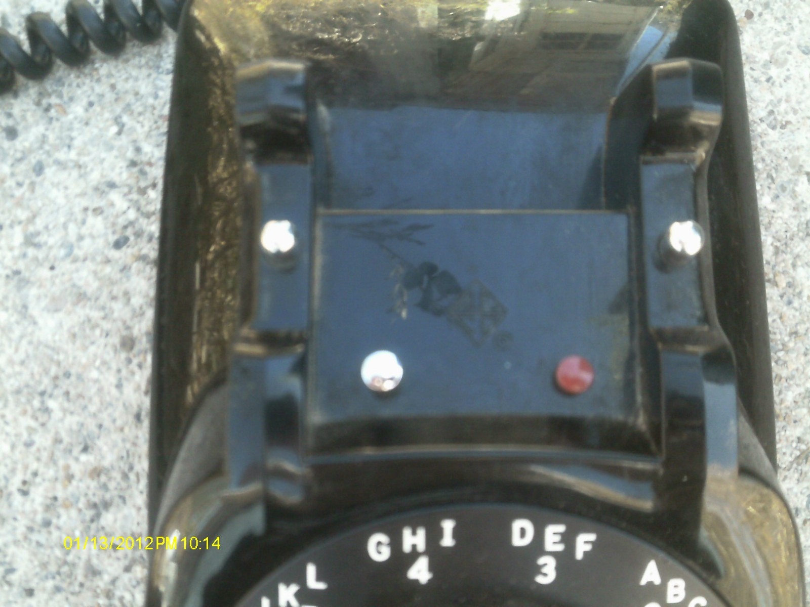 VINTAGE TELEPHONE PHONE Black Metal Dial Differnt