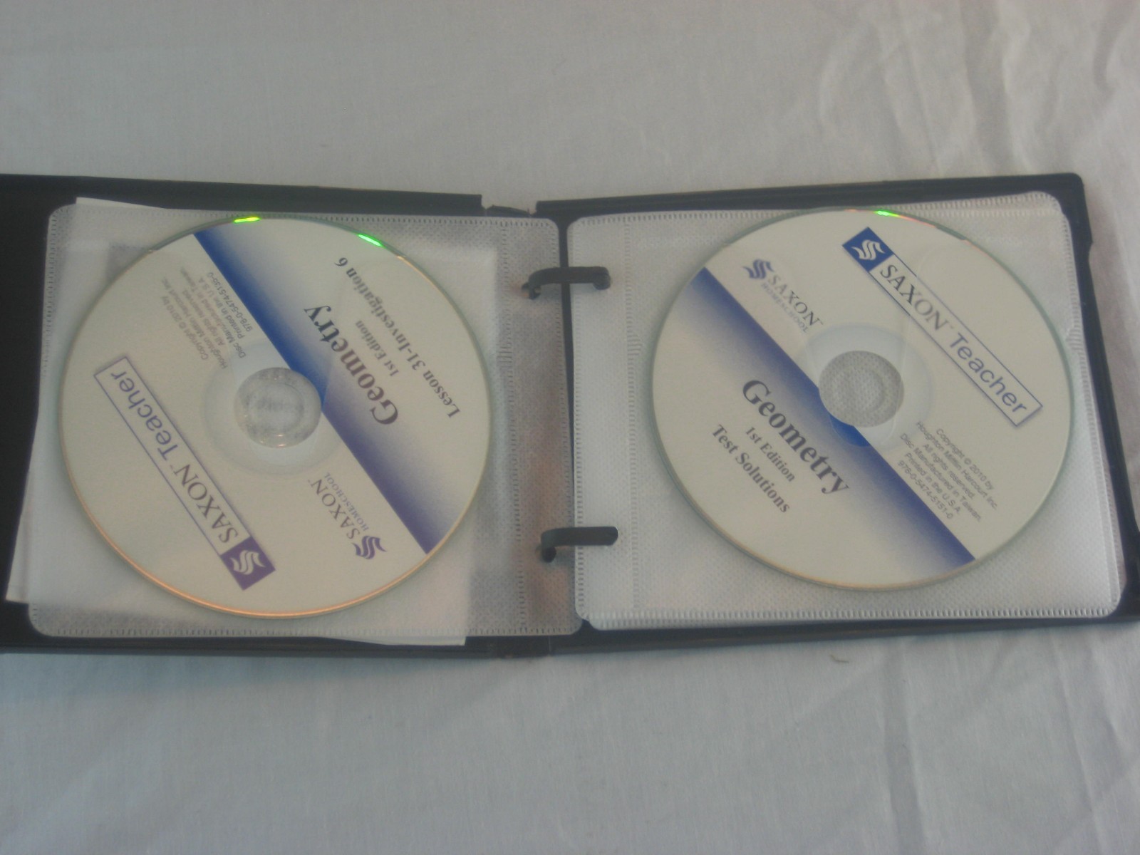 Saxon Geometry Homeschool Teacher Lesson & Test CDs 2010 1st Edition