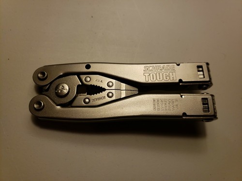 SCHRADE TOUGH TOOL MADE IN USA  MULTI-TOOL VINTAGE ORIGINAL SHEATH
