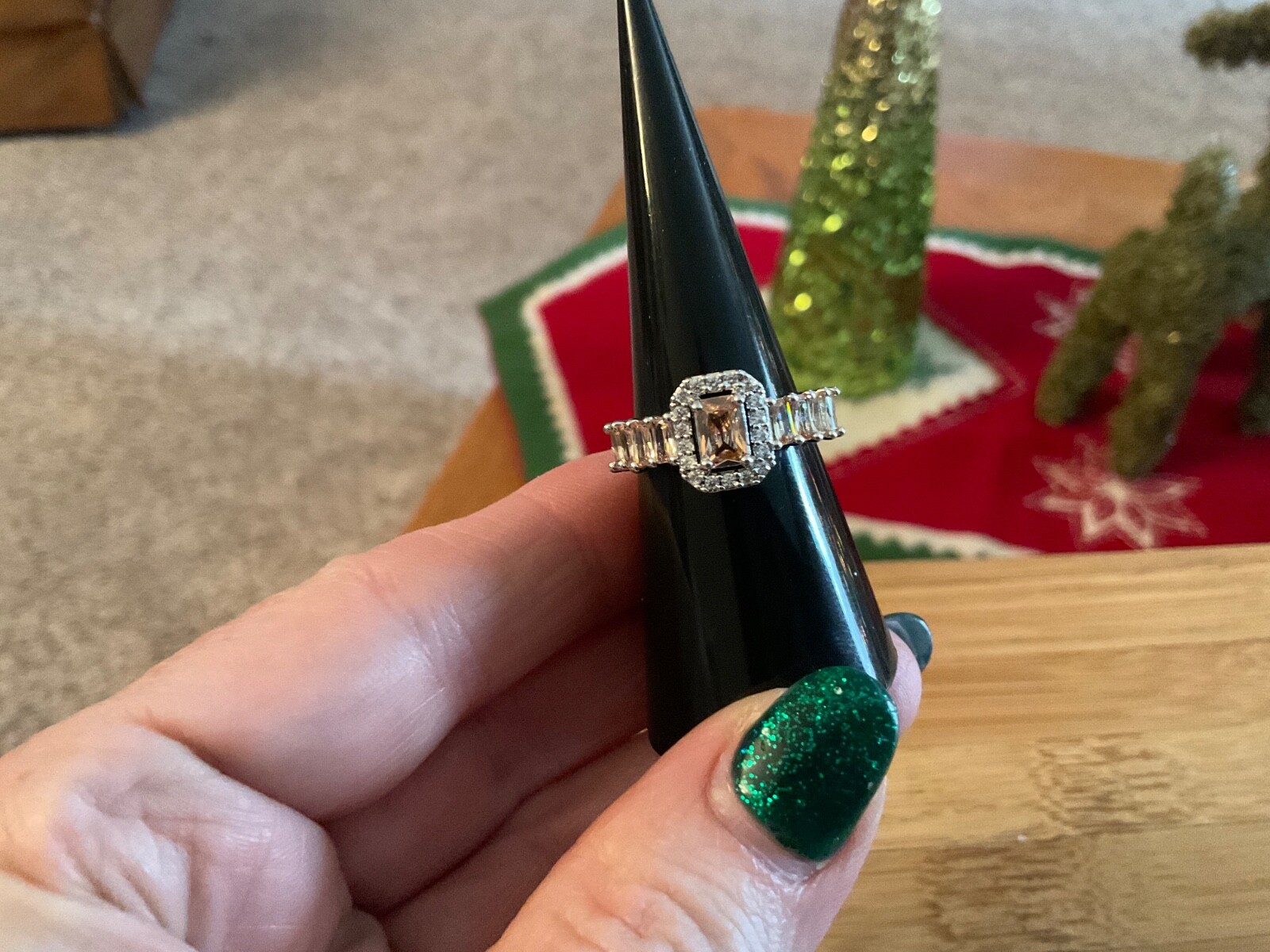 bp ring size 7 RBP6451 Blooming Happiness SMOKEY TOPAZ