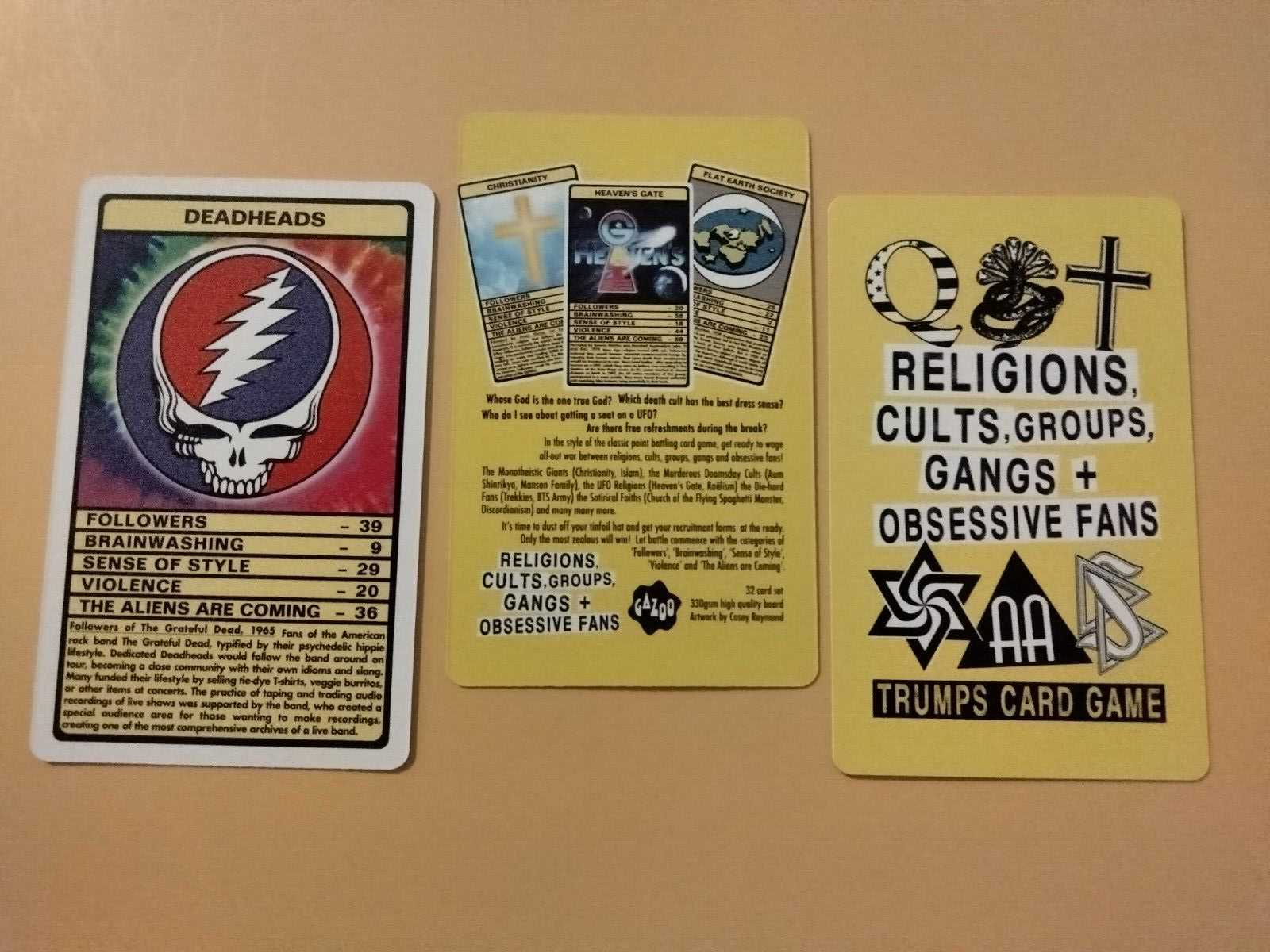 Religion/Cults/Gangs art cards Gazoo C. Raymond (pack fresh) You Pick free ship