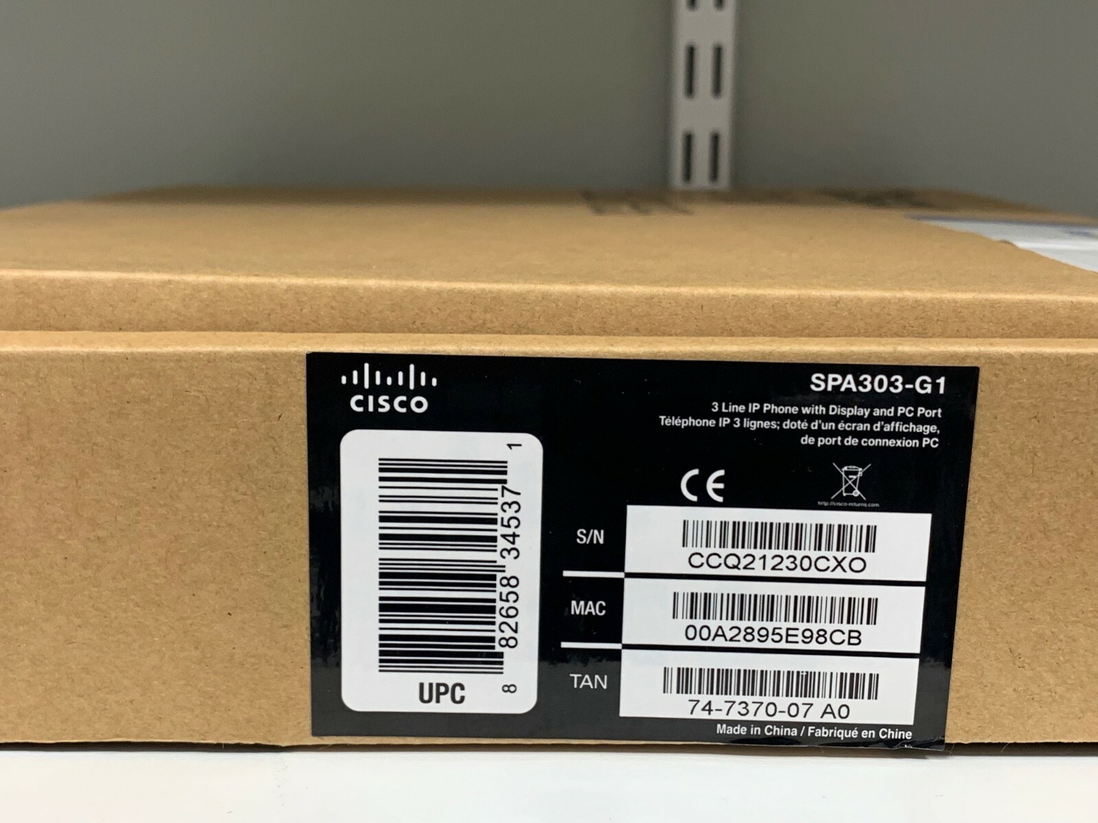 Cisco RingCentral IP  SPA303-G1 3 Line VOIP Phone