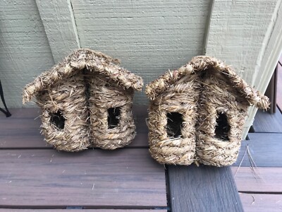 sisal bird houses, great condition